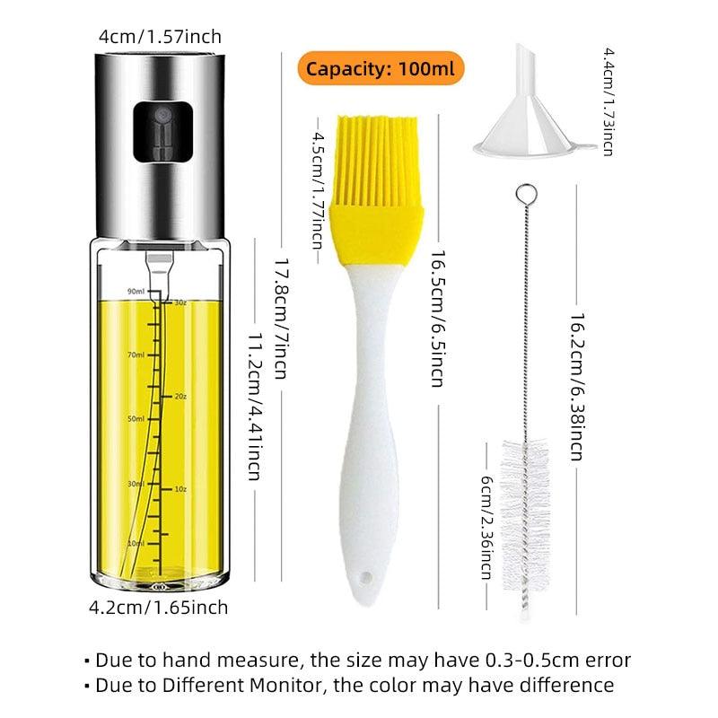 Oil Spray Bottle Dispenser Sprayer Olive
