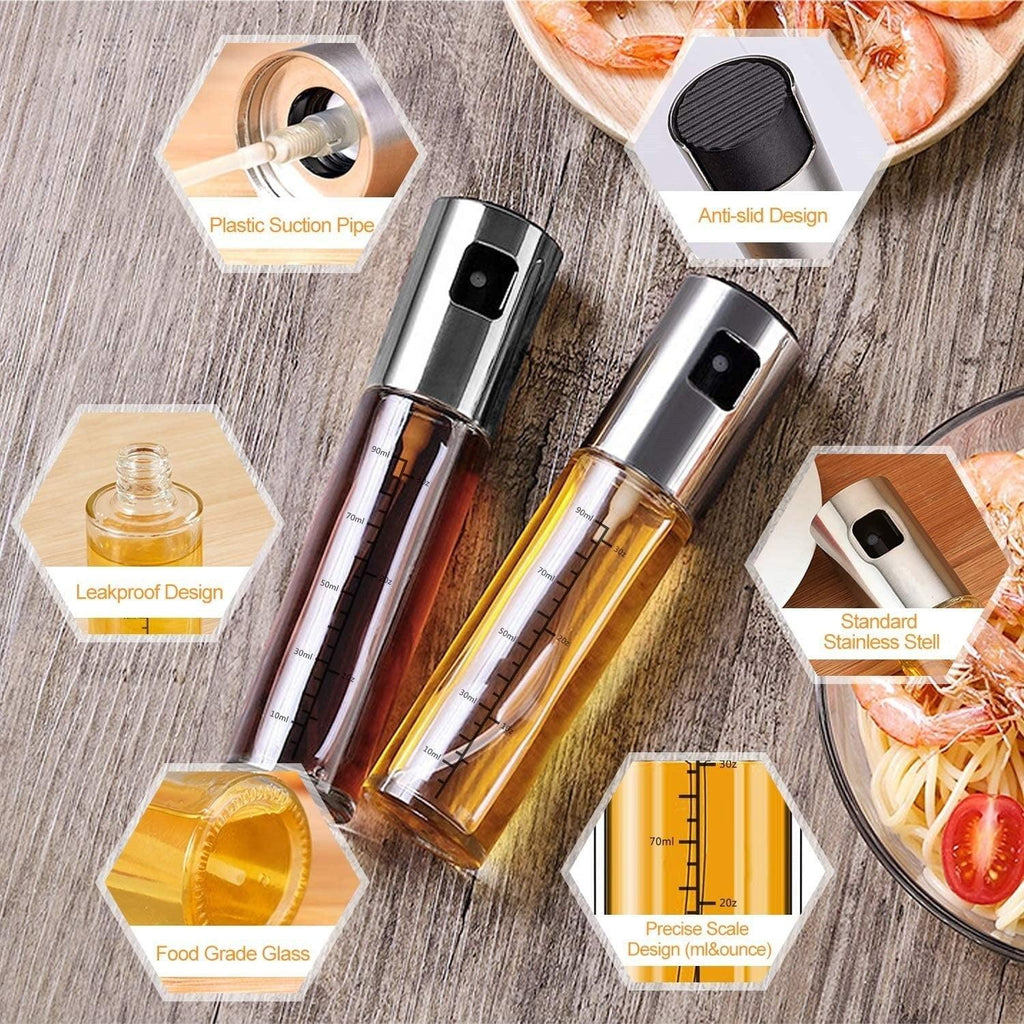 Oil Spray Bottle Dispenser Sprayer Olive