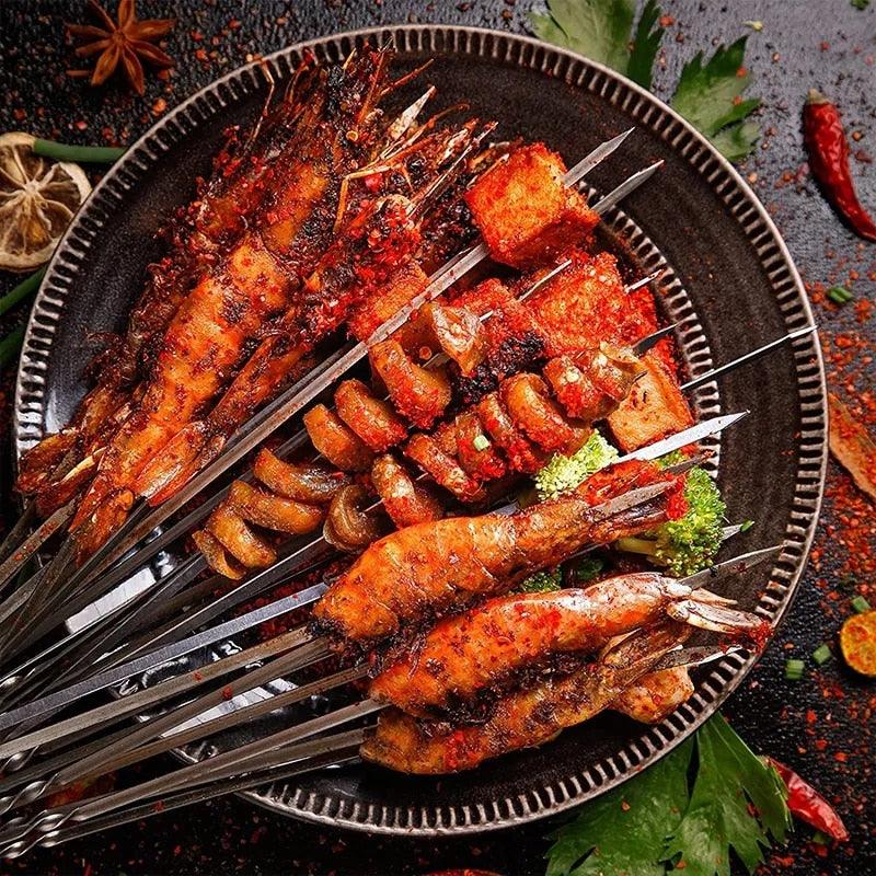 Stainless Steel Barbeque Skewers